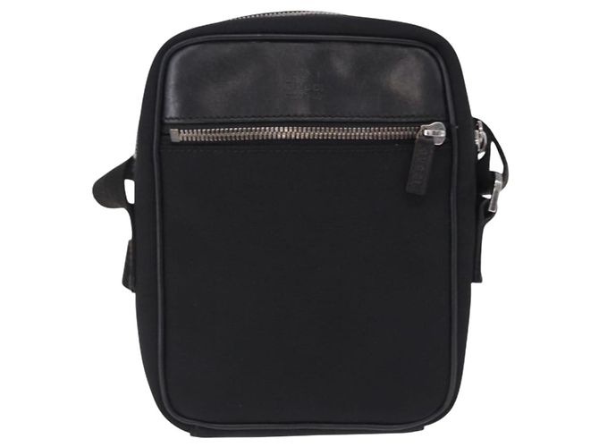 Borsa a tracolla GUCCI Tela Nero Argento 101680 Auth bs36230 - vista 13
