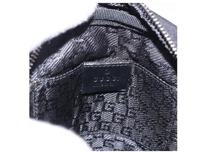Borsa a tracolla GUCCI Tela Nero Argento 101680 Auth bs36230 - vista 18