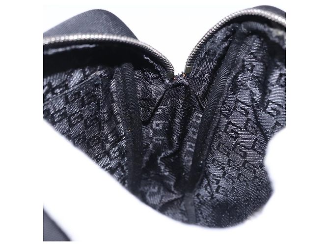 Borsa a tracolla GUCCI Tela Nero Argento 101680 Auth bs36230 - vista 19