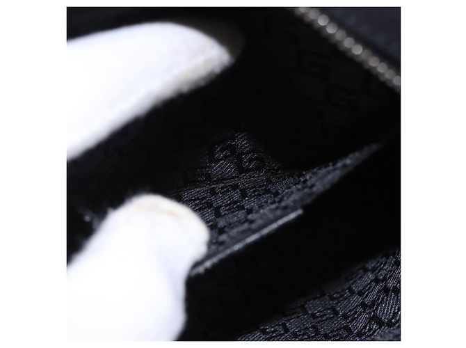 Borsa a tracolla GUCCI Tela Nero Argento 101680 Auth bs36230 - vista 21