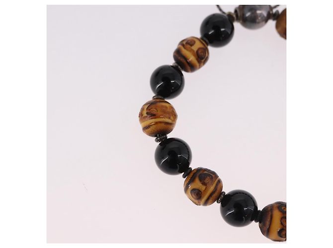Bracciale con perline GUCCI in metallo multicolore argento Auth SW2659M - vista 4