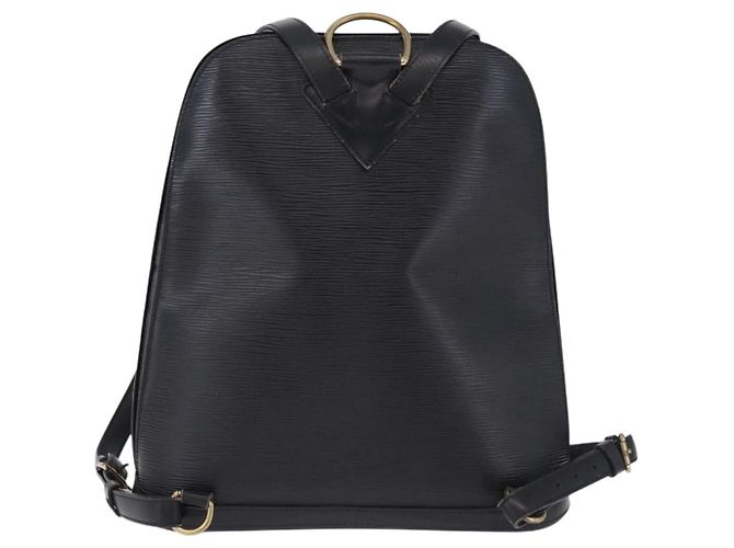 Zaino LOUIS VUITTON Epi Gobelins Nero M52292 LV Auth ka5215 - vista 2