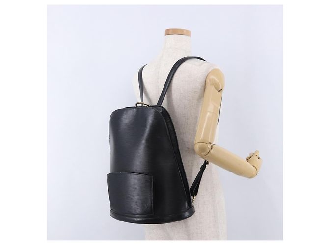 Zaino LOUIS VUITTON Epi Gobelins Nero M52292 LV Auth ka5215 - vista 25