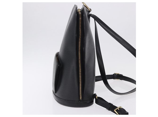 Zaino LOUIS VUITTON Epi Gobelins Nero M52292 LV Auth ka5215 - vista 3