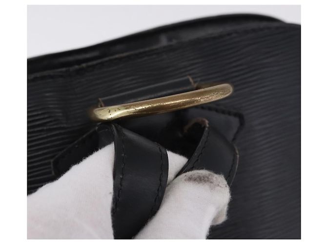 Zaino LOUIS VUITTON Epi Gobelins Nero M52292 LV Auth ka5215 - vista 7
