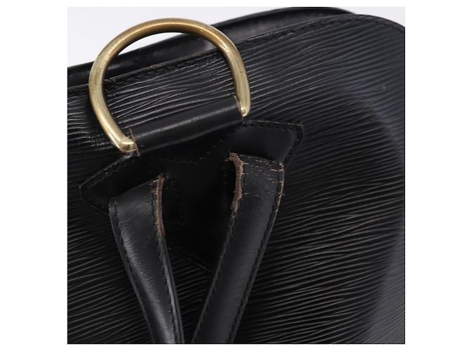 Zaino LOUIS VUITTON Epi Gobelins Nero M52292 LV Auth ka5215 - vista 8