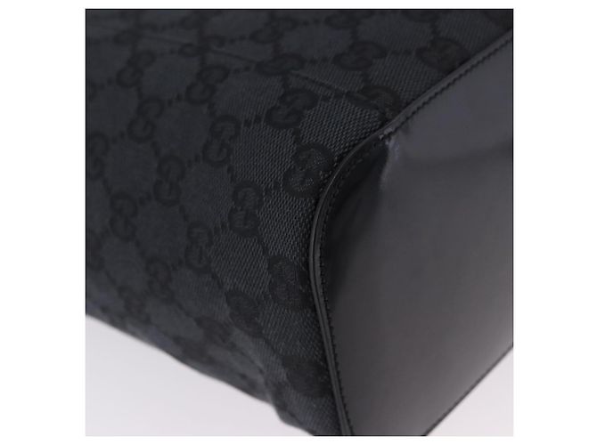 Borsa a tracolla GUCCI GG Canvas Nera Argento 001 3750 Auth ka5315A Nero - vista 15
