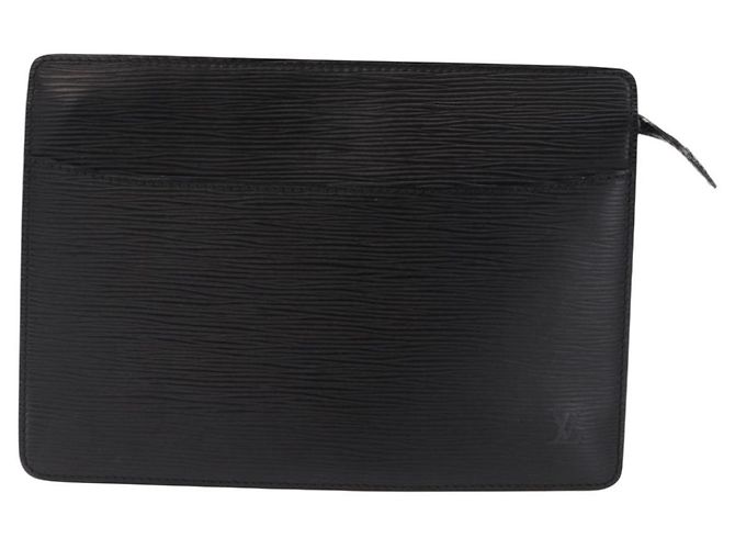 LOUIS VUITTON Epi Pochette Homme Clutch Bag Preto M52522 LV Auth mr2787 - vista 13