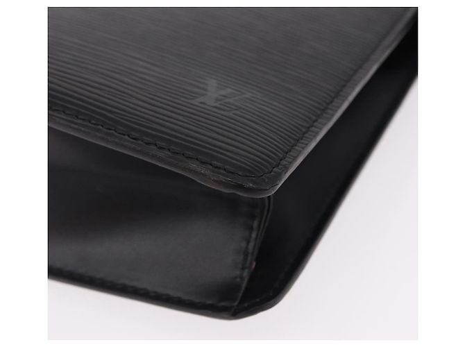 LOUIS VUITTON Epi Pochette Homme Clutch Bag Preto M52522 LV Auth mr2787 - vista 14