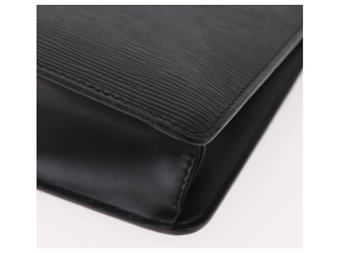LOUIS VUITTON Epi Pochette Homme Clutch Bag Preto M52522 LV Auth mr2787 - vista 16