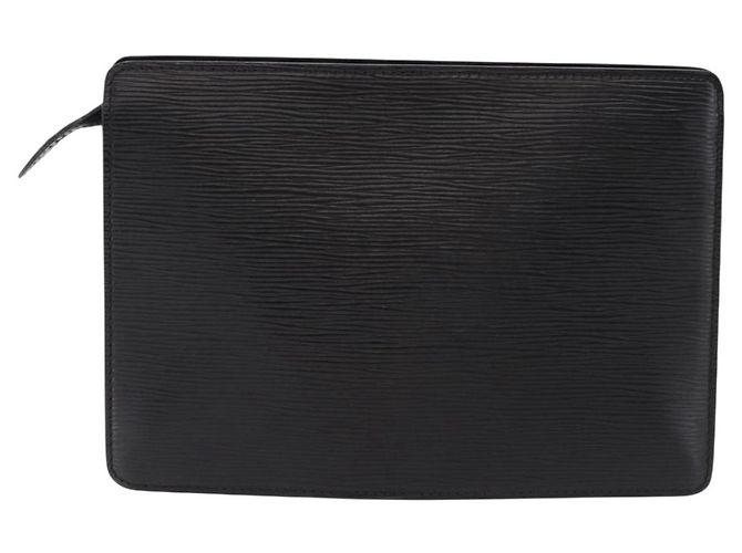 LOUIS VUITTON Epi Pochette Homme Clutch Bag Preto M52522 LV Auth mr2787 - vista 2