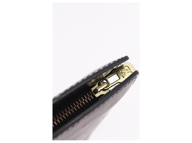 LOUIS VUITTON Epi Pochette Homme Clutch Bag Preto M52522 LV Auth mr2787 - vista 8