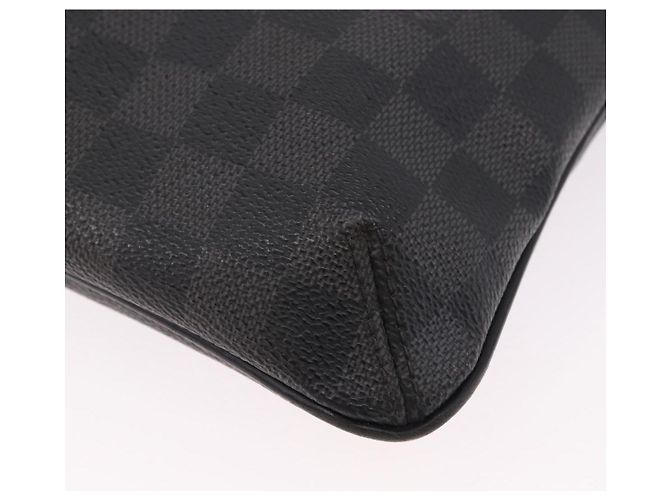 LOUIS VUITTON Borsa a tracolla Damier Graphite Tomas N58028 LV Auth 190807 Damier ebene - vista 14