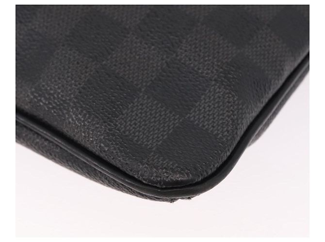 LOUIS VUITTON Borsa a tracolla Damier Graphite Tomas N58028 LV Auth 190807 Damier ebene - vista 16