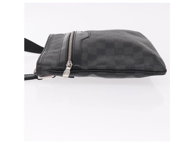 LOUIS VUITTON Borsa a tracolla Damier Graphite Tomas N58028 LV Auth 190807 Damier ebene - vista 4