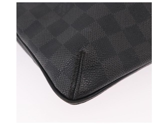 LOUIS VUITTON Borsa a tracolla Damier Graphite Tomas N58028 LV Auth 190807 Damier ebene - vista 9