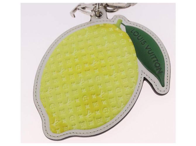 LOUIS VUITTON Monogram Porte Cles LV Lemon Charm Yellow MP3270 LV Auth 192023M Jaune Monogramme - vue 3