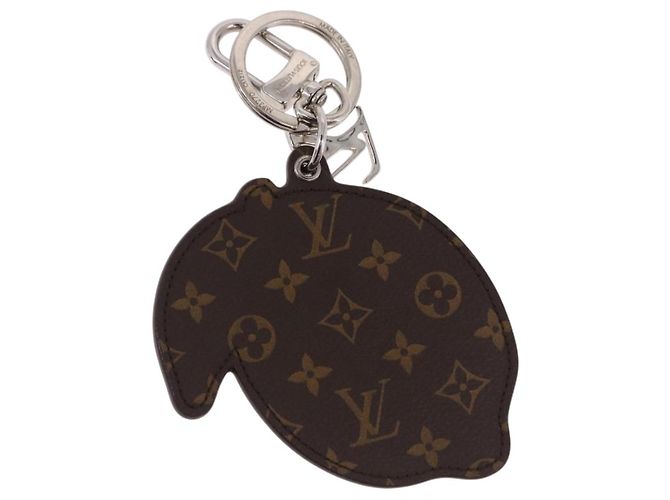 LOUIS VUITTON Monogram Porte Cles LV Lemon Charm Yellow MP3270 LV Auth 192023M Jaune Monogramme - vue 7