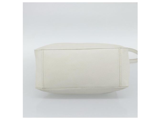 Borsa PRADA Vittero Dino Leather 2way White Silver Auth 192296V Argento Bianco - vista 5