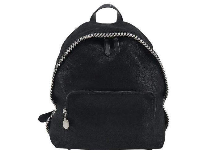 Autre Marque Stella MacCartney Falabella Chain Rucksack Polyester Black 410905 Auth BA14378A Schwarz Silber - Ansicht 13