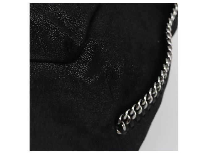 Autre Marque Stella MacCartney Falabella Chain Rucksack Polyester Black 410905 Auth BA14378A Schwarz Silber - Ansicht 16