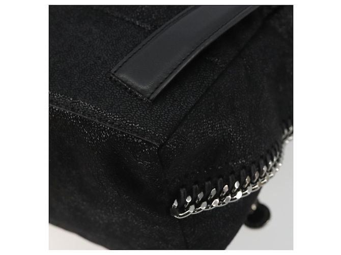Autre Marque Stella MacCartney Falabella Chain Rucksack Polyester Black 410905 Auth BA14378A Schwarz Silber - Ansicht 18