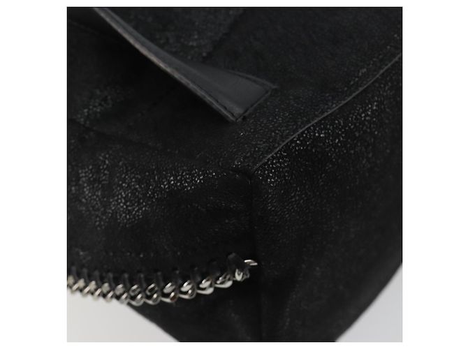 Autre Marque Stella MacCartney Falabella Chain Rucksack Polyester Black 410905 Auth BA14378A Schwarz Silber - Ansicht 19