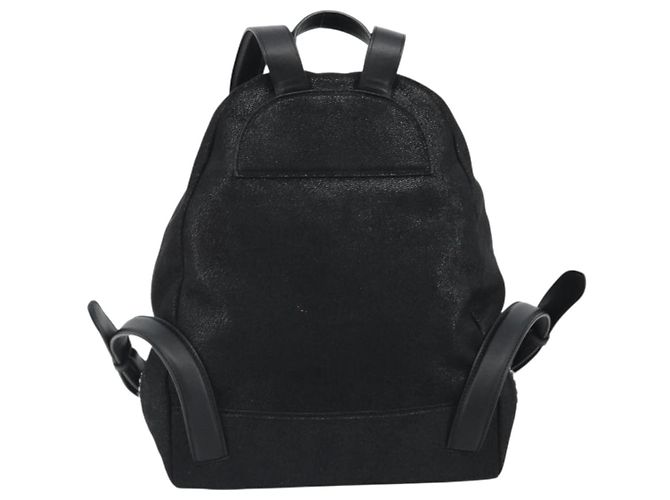 Autre Marque Stella MacCartney Falabella Chain Rucksack Polyester Black 410905 Auth BA14378A Schwarz Silber - Ansicht 2