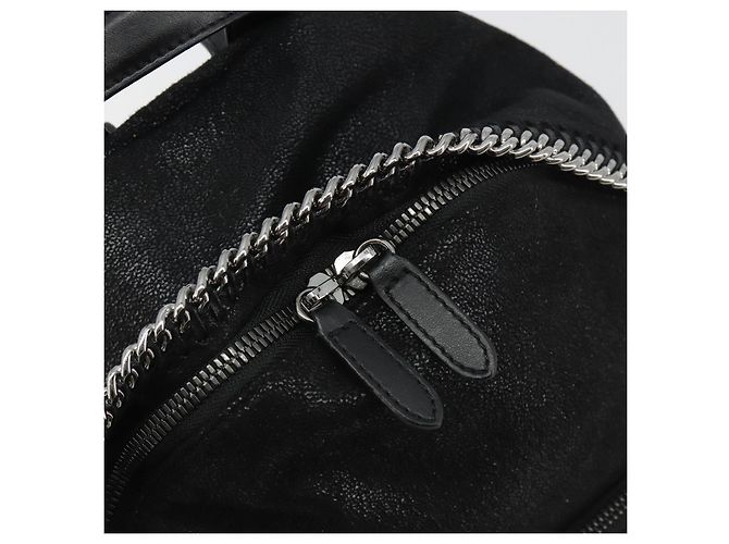 Autre Marque Stella MacCartney Falabella Chain Rucksack Polyester Black 410905 Auth BA14378A Schwarz Silber - Ansicht 20