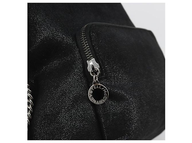 Autre Marque Stella MacCartney Falabella Chain Rucksack Polyester Black 410905 Auth BA14378A Schwarz Silber - Ansicht 21