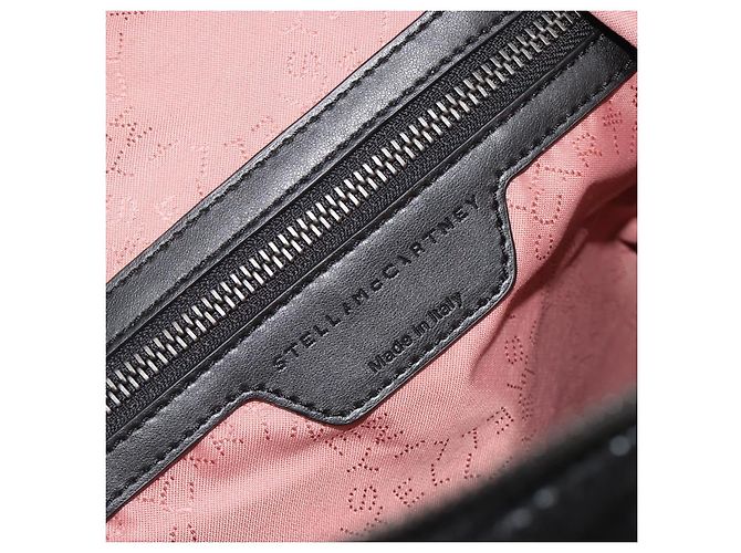 Autre Marque Stella MacCartney Falabella Chain Rucksack Polyester Black 410905 Auth BA14378A Schwarz Silber - Ansicht 22