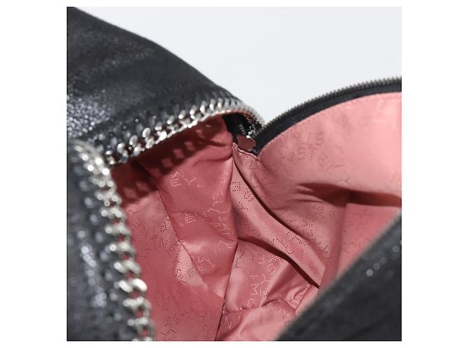 Autre Marque Stella MacCartney Falabella Chain Rucksack Polyester Black 410905 Auth BA14378A Schwarz Silber - Ansicht 23