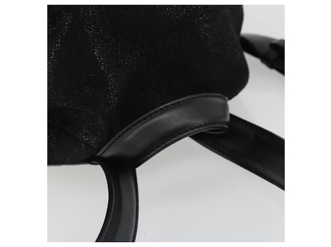 Autre Marque Stella MacCartney Falabella Chain Rucksack Polyester Black 410905 Auth BA14378A Schwarz Silber - Ansicht 7