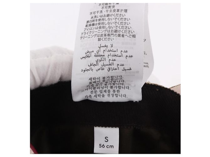 Boné Baseball GUCCI GG Canvas Yuko Higuchi Bege Rosa Auth SW2657SM - vista 11