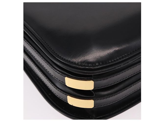 Borsa GUCCI in pelle nera e oro Auth gh2167 Nero D'oro - vista 16