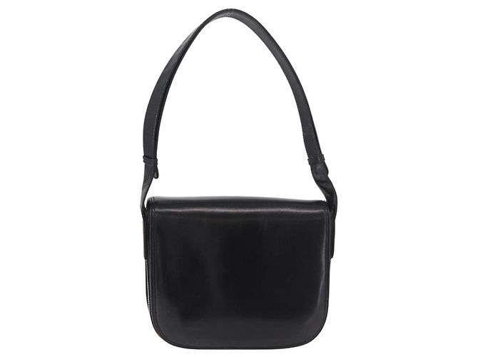 Borsa GUCCI in pelle nera e oro Auth gh2167 Nero D'oro - vista 2