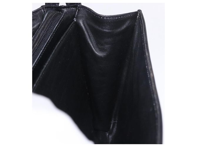 Borsa GUCCI in pelle nera e oro Auth gh2167 Nero D'oro - vista 22