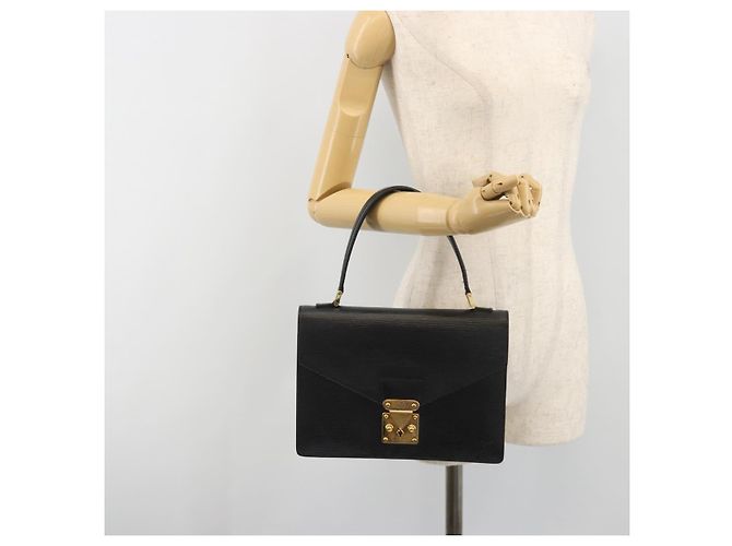Borsa LOUIS VUITTON Epi Concorde Nera M52132 LV Auth bs36212 Nero - vista 28