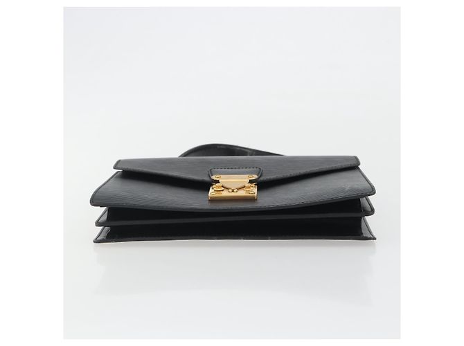 Borsa LOUIS VUITTON Epi Concorde Nera M52132 LV Auth bs36212 Nero - vista 5
