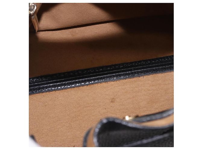 Borsa a mano Salvatore Ferragamo in pelle nera e oro Auth bs36167 Nero D'oro - vista 10