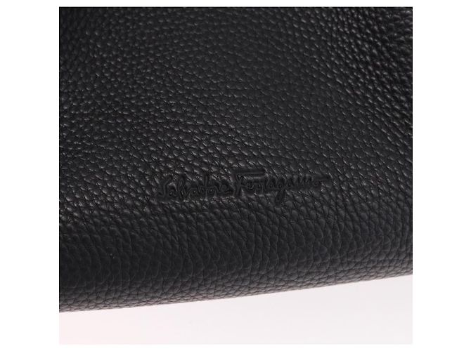 Borsa a mano Salvatore Ferragamo in pelle nera e oro Auth bs36167 Nero D'oro - vista 17