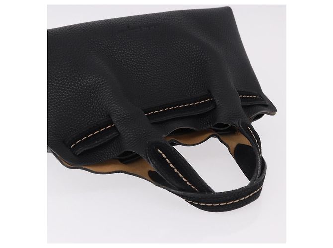 Borsa a mano Salvatore Ferragamo in pelle nera e oro Auth bs36167 Nero D'oro - vista 6
