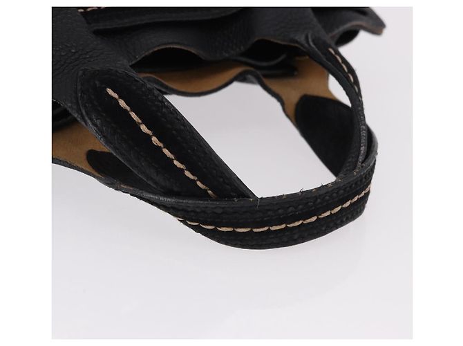 Borsa a mano Salvatore Ferragamo in pelle nera e oro Auth bs36167 Nero D'oro - vista 7