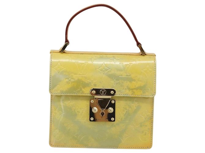 LOUIS VUITTON Borsa Monogram Vernis Spring Street Gris M91029 LV Auth 192779 Grigio - vista 13