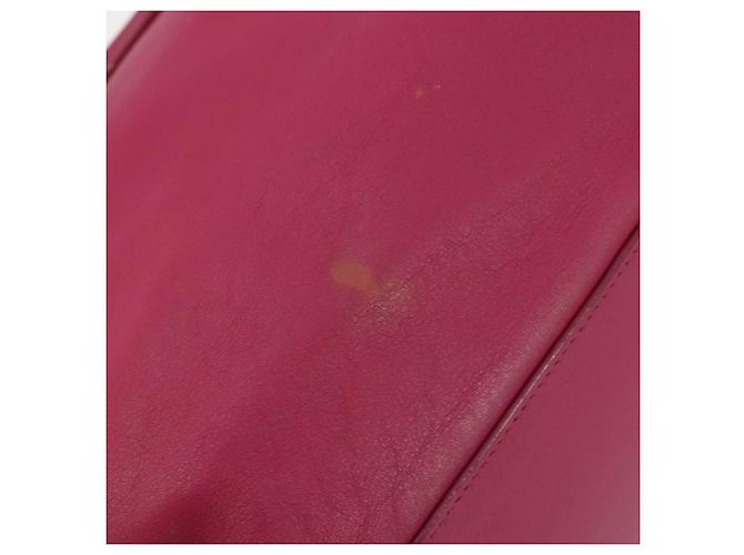 SAINT LAURENT Bolsa Y Line em couro Rosa Ouro 311210 Auth 192291 Dourado - vista 10