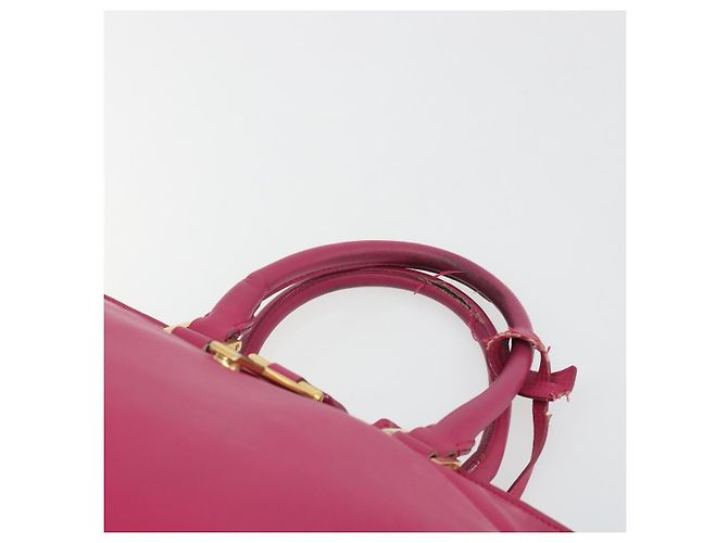 SAINT LAURENT Bolsa Y Line em couro Rosa Ouro 311210 Auth 192291 Dourado - vista 14