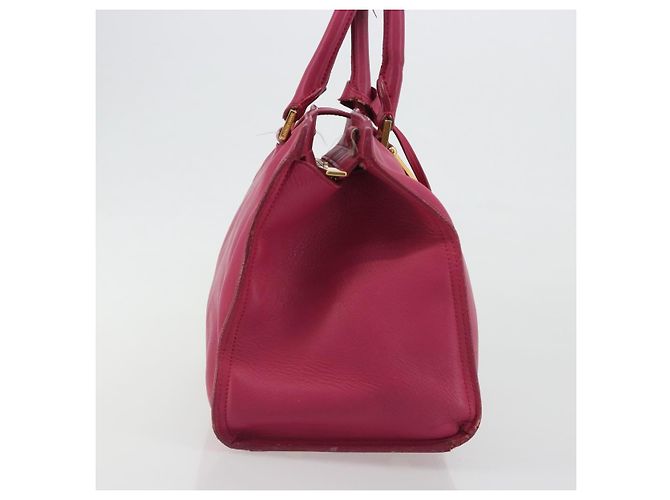 SAINT LAURENT Bolsa Y Line em couro Rosa Ouro 311210 Auth 192291 Dourado - vista 4