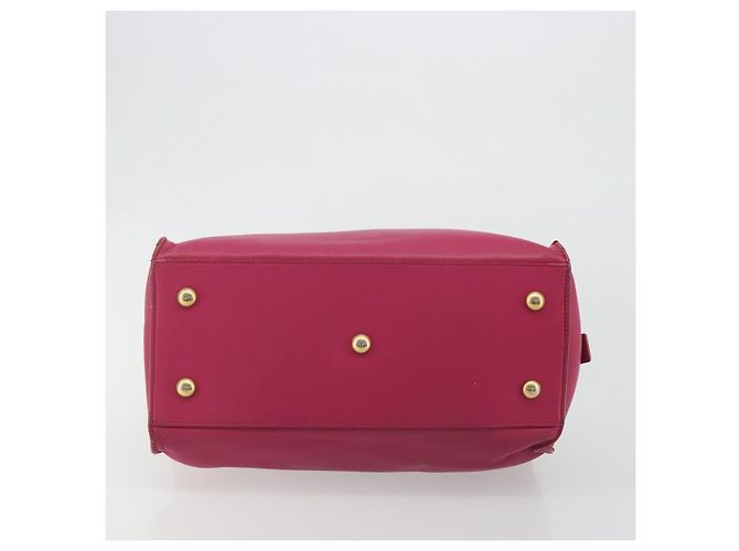 SAINT LAURENT Bolsa Y Line em couro Rosa Ouro 311210 Auth 192291 Dourado - vista 5