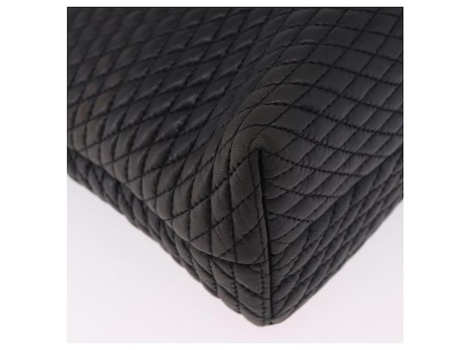 Borsa a Spalla con Catena BALLY in Pelle Nera e Tonalità Oro Auth 191794 Nero - vista 9