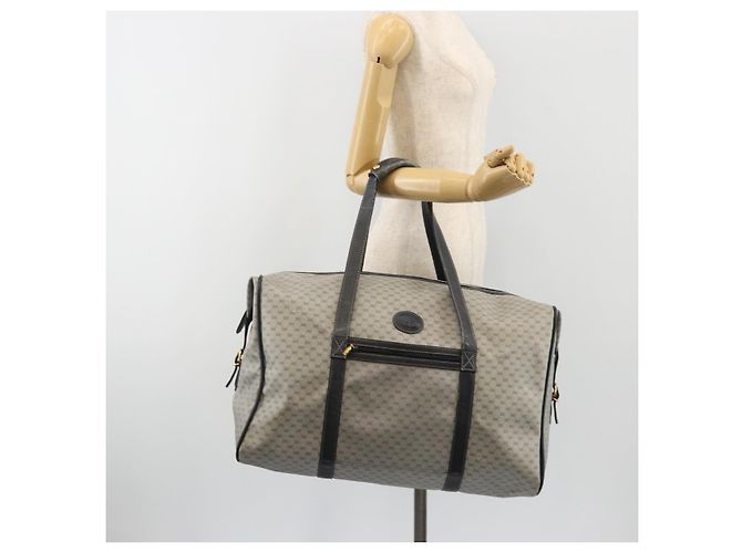 Borsa Boston GUCCI Micro GG Supreme in PVC Blu Navy Oro 012 39 0079 Auth gh2157 D'oro - vista 23